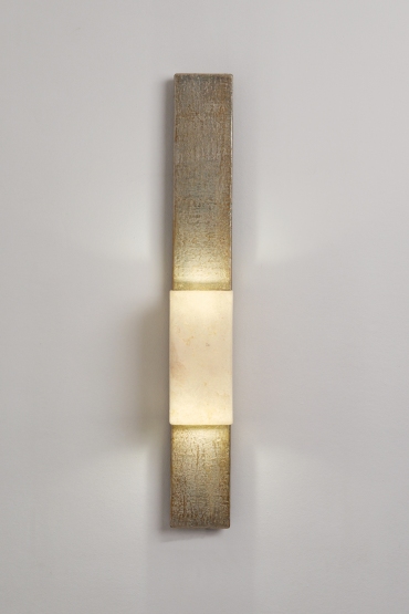 Contemporary hand made wall light in faux bronze, wall sconce perfect for stairwells, hallways, kitchens up and down lighter by Hannah Woodhouse 