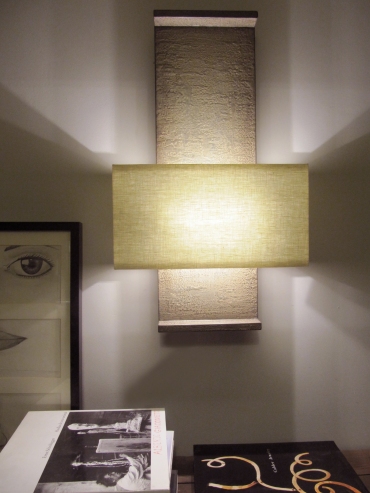 Architectural wall light perfect for hallways, stairwells and bedrooms, made in faux bronze by Hannah Woodhouse