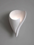 Gorgeous sculptural shell wall light, plaster wall light, by Hannah Woodhouse