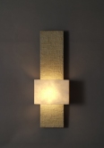 TALL TONY FAUX BRONZE WALL LIGHT, COLOUR ECRU BY HANNAH WOODHOUSE